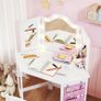 LED Kids Dressing Table and Stool Set Tri-Folding Mirror Image 4