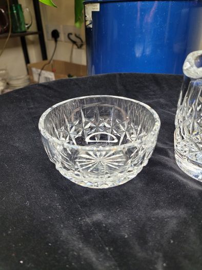Vintage Waterford Crystal Creamer & Open Sugar Bowl Set