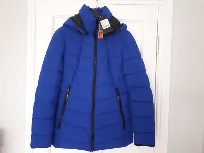 Stunning Quilted Jacket - Dutch brand District- Royal Blue - UK 8 generous - BNWT RRP 129
