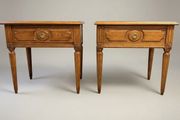 Exceptional Pair of Vintage Oak Bedside Lockers