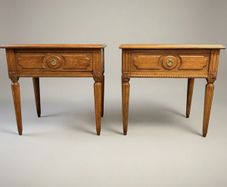 Exceptional Pair of Vintage Oak Bedside Lockers