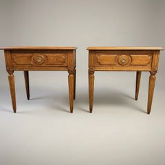 Exceptional Pair of Vintage Oak Bedside Lockers