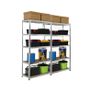 Budget Garage Shelving | 2 Bay Galvanised Image 4