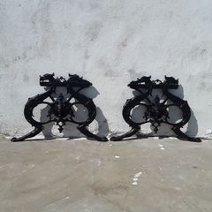cast iron bench ends