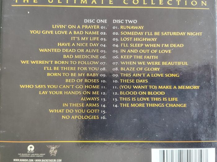 Bon Jovi - Greatest Hits - The Ultimate Collection 2xCD (2010) Digipak Arena Rock EX+