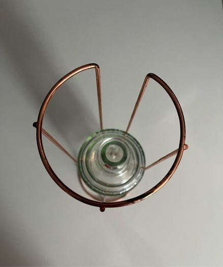 Wine whisky STAND Bottle Holder Metal Gold Wine or other Bottle Holder Presentation Display Holds