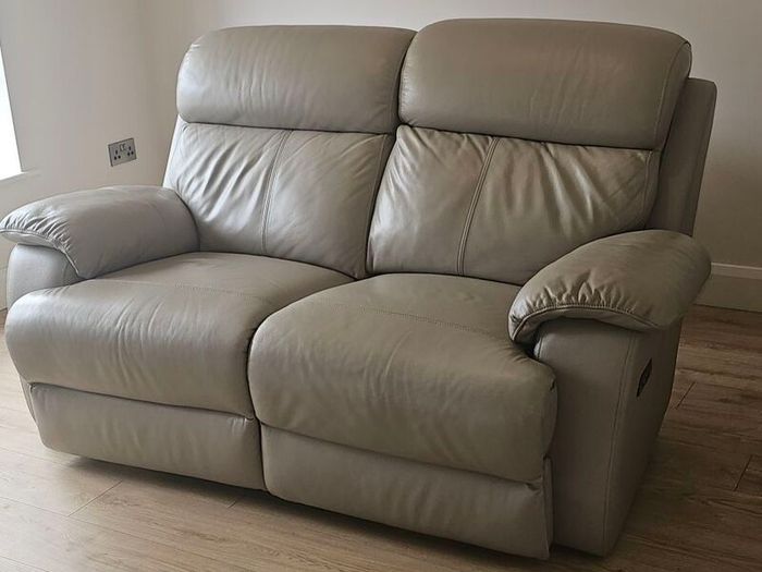 2 Seat Electric Recliner Leather Sofa