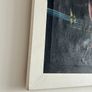 Vintage seascape oil painting with sailboats - framed Image 6