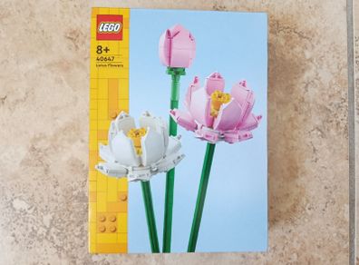 LEGO 2023 Lotus Flowers - Botanicals - Pink/White Flowers 220 pcs 1:1 40647 New