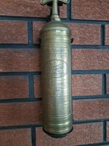 Vintage Brass Fire Extinguisher