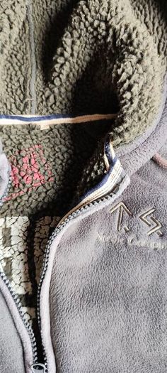 Fleece hooded jacket
