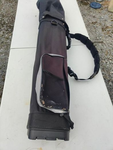 golf clubs trolley and bag
