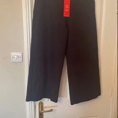Finery black wide leg trousers size 14 - new