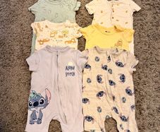 Bundle of 6 Rompers for baby boy, size 3-6 months