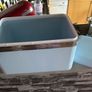 The pastel blue Swan Retro Bread Bin Image 3