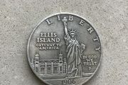 Classic Reproduction of 1906 Statue of Liberty/Ellis Island Collectible Coin