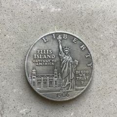 Classic Reproduction of 1906 Statue of Liberty/Ellis Island Collectible Coin