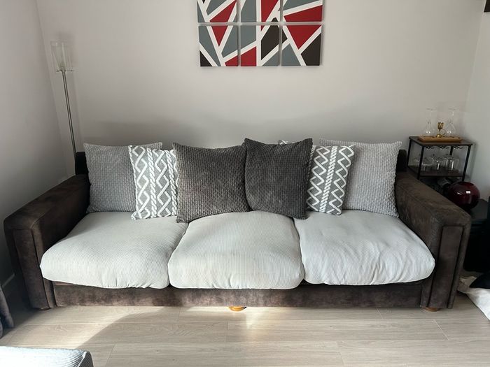 Large Sofa and Footstool