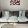 Large Sofa and Footstool Image 3
