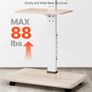 Rolling TV Stand, Mobile TV Cart for 32-70 Inch Screens, 25 Left-Right Rotation and Height Adjustable TV Mount with Tray, Holds up to 88 lbs for Corner, Bedroom, Outdoor, Max VESA 600x400mm Image 5