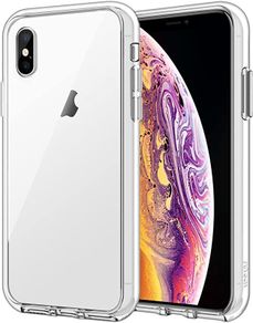 Clear Case for iPhone XS and iPhone X, Shock-Absorption Bumper Cover, Anti-Scratch Clear Back