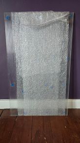Reeded glass panels