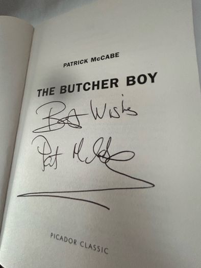 Patrick McCabe SIGNED Copy of The Butcher Boy Picador Classic Paperback VG