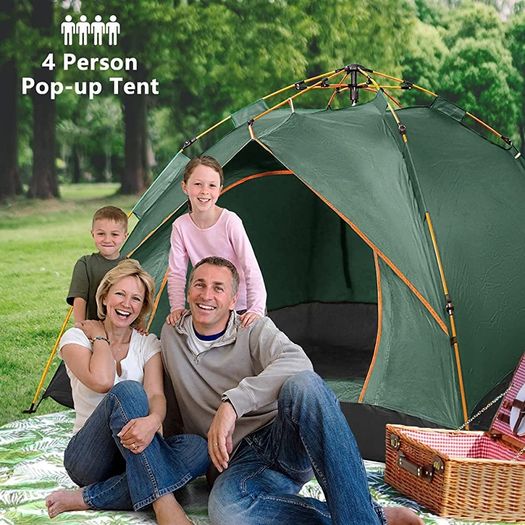 Hydraulic Dome Tent Canopy for Camping Automatic Waterproof Tents 3-4 Person Canopy Easy to Set up and package (FREE POSTAGE)