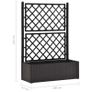 Garden Raised Bed with Trellis and Self Watering System Anthracite Image 10