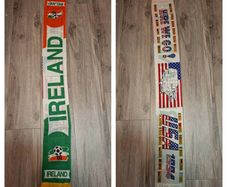 Rare Vintage Ireland USA 94 Collectors Scarf