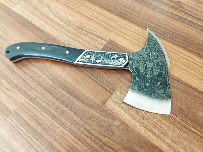 Unique Outdoor Axe Camp Celtic Engraved By Di'Casteel
