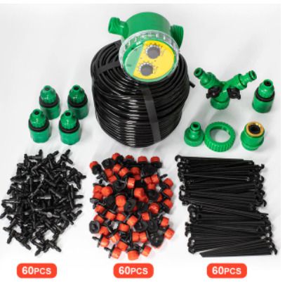 BRAND NEW 50M Self Automatic Garden Watering System Water Drip Irrigation System Plant Watering Kit Mist Set Irrigation Drippers for lawn