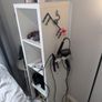 White IKEA 1x4 Storage Unit Image 2