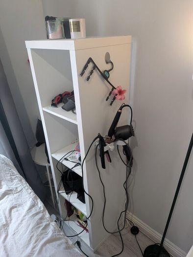 White IKEA 1x4 Storage Unit