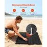 35L Solar Heated Shower, 195cm Showerhead Height Outdoor Shower, with Floor Kit & Foot Faucet, Hot & Cold Water Adjustment, Freestanding for Backyard Image 4