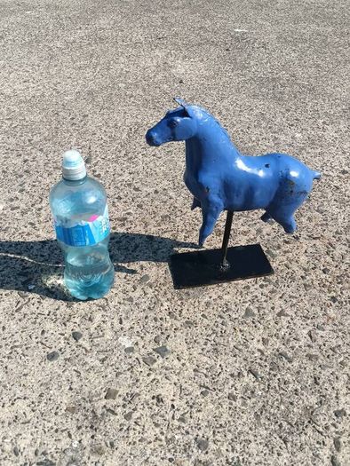 Cold Paint 12" Bronze Horse