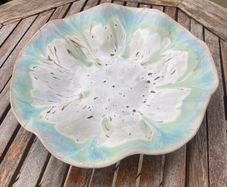 Ceramic Scalloped Table Centrepiece Bowl