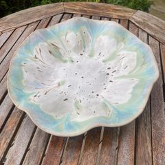 Ceramic Scalloped Table Centrepiece Bowl