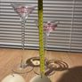 Glass Candle Holder and Candles x 2 Image 6