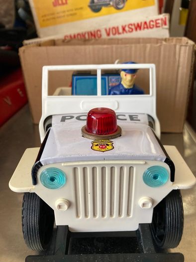 Jeep Radar Police  Tin Toy battery Operated by TN