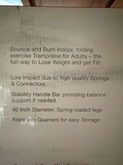 Bounce and Burn Folding Exercise Trampoline