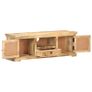 TV Cabinet 120x30x40 cm Solid Mango Wood and Natural Cane Image 5