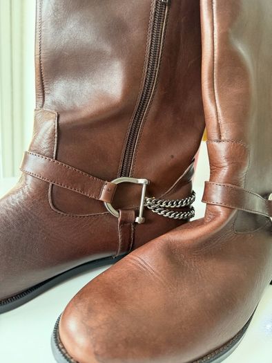 Ralph Lauren Tall Boots, Brown, As New, with Box