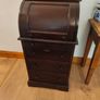 Mahogany cylinder-top writing desk. Image 8