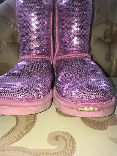 Pink Sequence UGG Boots
