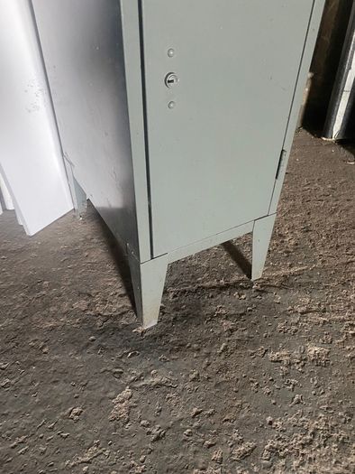 Mid century bisley metal cabinet on legs