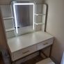 Led touch mirror Dressing table with stool Image 4