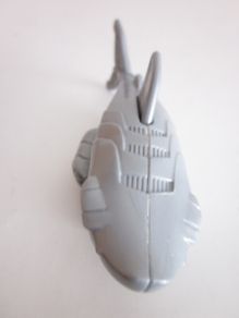 Fisher Price Mattel Shark 9cm Toy Figure Robo Silver Shark 2012