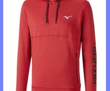 Men's hoodies sweatshirt Mizuno Heritage for sports in the gym and on the street Size: S