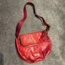 JAS M.B Designer Vintage Red Leather Messenger Handbag! Image 3
